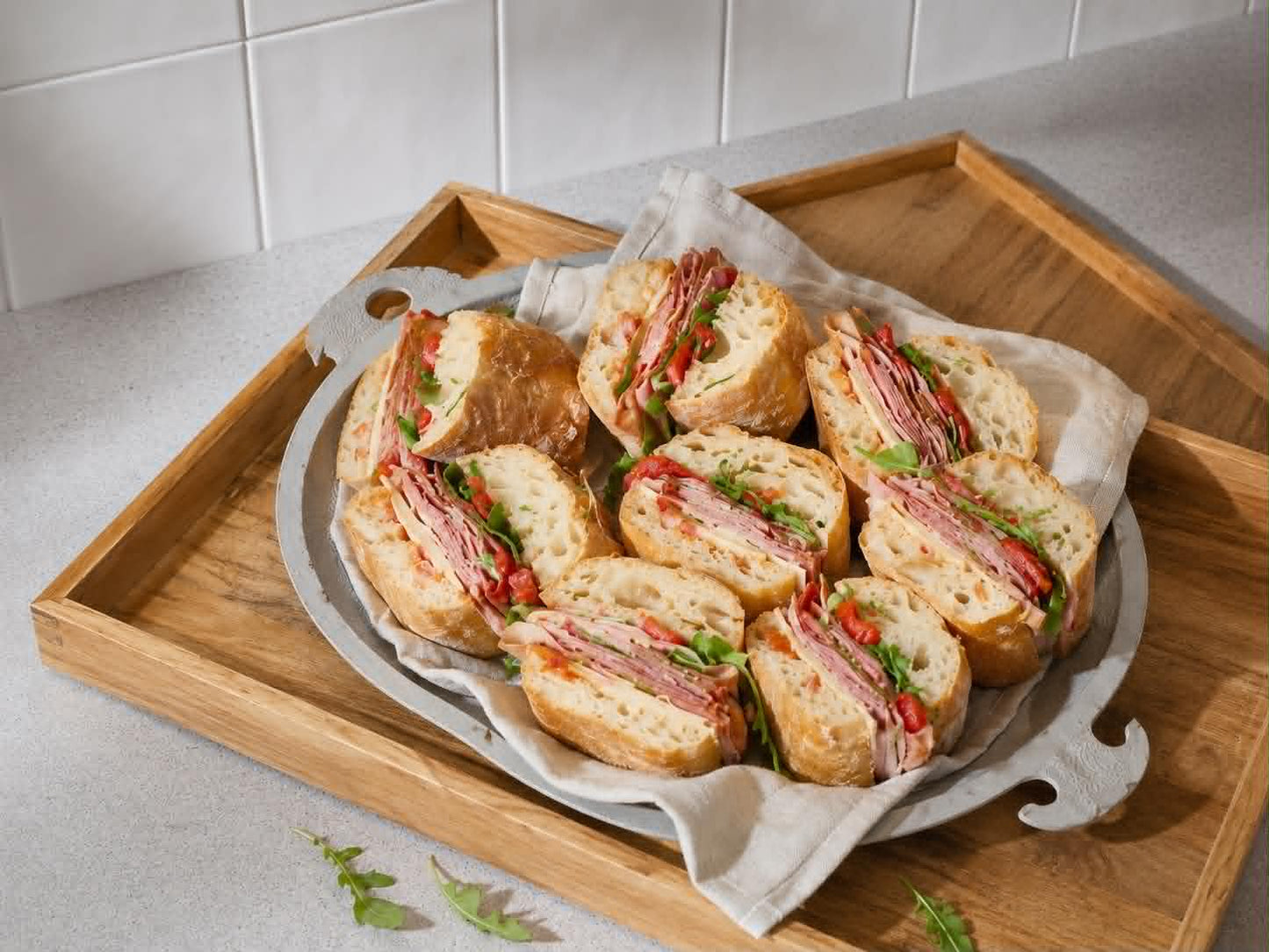 Notre Plateau de Demi-Baguettes Artisanales