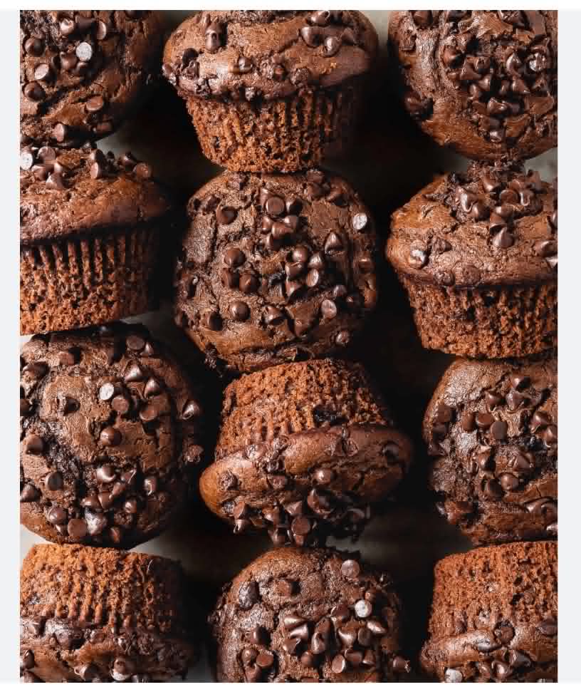 Muffin double chocolat maison